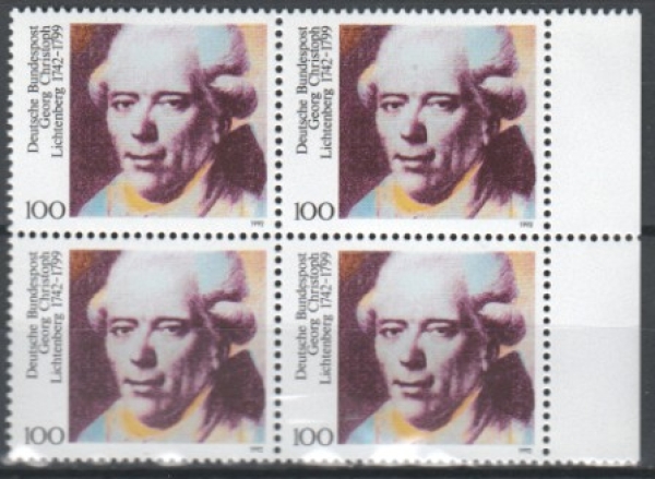 BRD 1616 Viererblock ** - 1992
